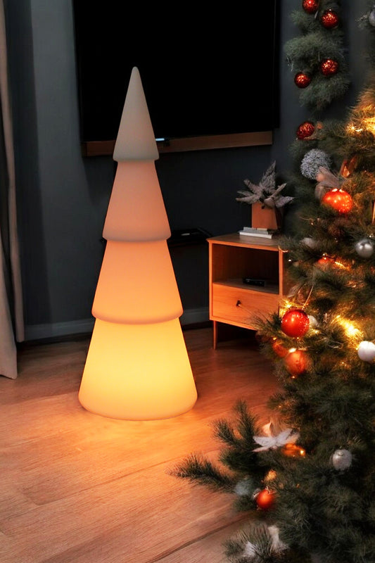 LED Stehlampe Weihnachtsbaum 77 cm RGB Dekoleuchte moderner Weihnachtsbaum Lampe mit Fernbedienung