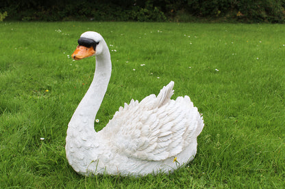 Gartenfigur Schwan Lebensgroß Tierfigur